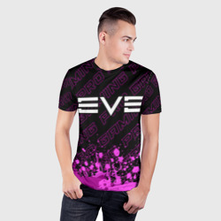 Мужская футболка 3D Slim EVE pro gaming: символ сверху - фото 2