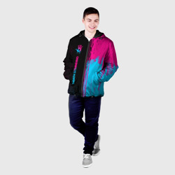 Мужская куртка 3D Death Stranding - neon gradient: по-вертикали - фото 2