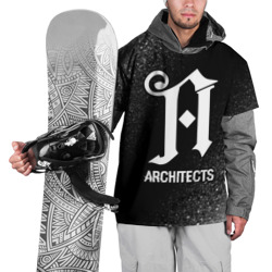 Накидка на куртку 3D Architects glitch на темном фоне