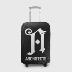 Чехол для чемодана 3D Architects glitch на темном фоне