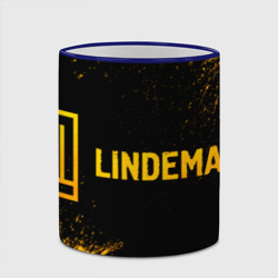 Кружка с полной запечаткой Lindemann - gold gradient: надпись и символ - фото 2