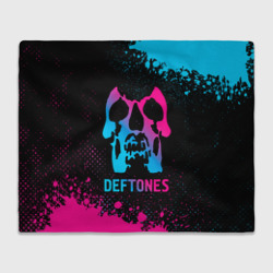 Плед 3D Deftones - neon gradient