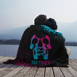 Плед 3D Deftones - neon gradient - фото 2