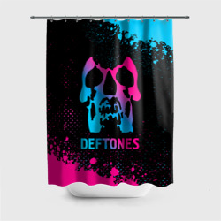 Штора 3D для ванной Deftones - neon gradient