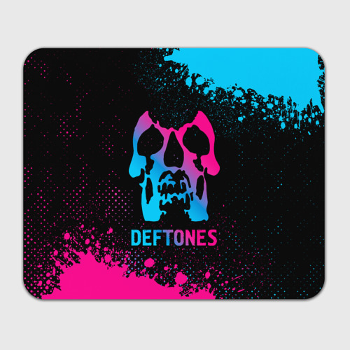 Прямоугольный коврик для мышки Deftones - neon gradient