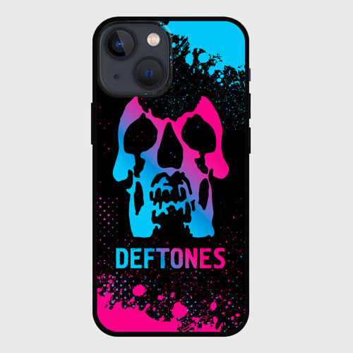 Чехол для iPhone 13 mini Deftones - neon gradient