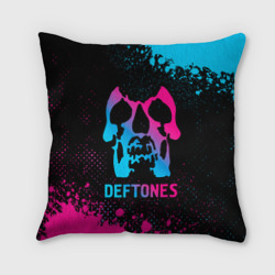 Подушка 3D Deftones - neon gradient