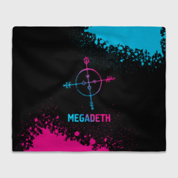 Плед 3D Megadeth - neon gradient