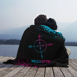 Плед 3D Megadeth - neon gradient - фото 2