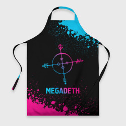 Фартук 3D Megadeth - neon gradient