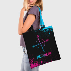 Шоппер 3D Megadeth - neon gradient - фото 2