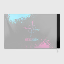 Флаг 3D Megadeth - neon gradient - фото 2