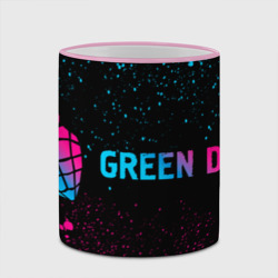 Кружка с полной запечаткой Green Day - neon gradient: надпись и символ - фото 2