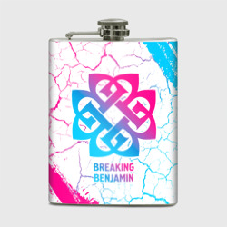 Фляга Breaking Benjamin neon gradient style