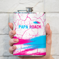 Фляга Papa Roach neon gradient style: символ сверху - фото 2