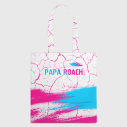 Шоппер 3D Papa Roach neon gradient style: символ сверху