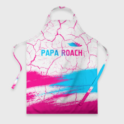 Фартук 3D Papa Roach neon gradient style: символ сверху