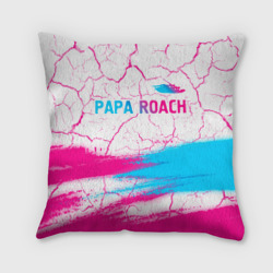 Подушка 3D Papa Roach neon gradient style: символ сверху