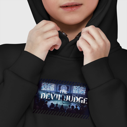 Детское худи Oversize хлопок The Devil Judge, цвет черный - фото 7