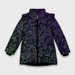Космический треш – Зимняя куртка для девочек с принтом купить
