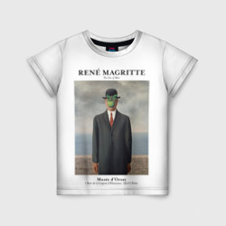 Детская футболка 3D Рене Магритт - Сын человеческий