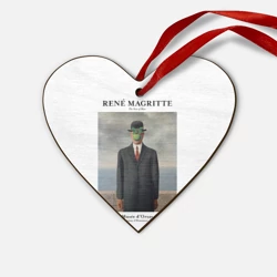 Деревянная игрушка Сердце Рене Магритт - Сын человеческий