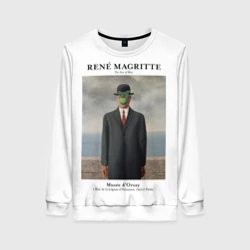 Женский свитшот 3D Рене Магритт - Сын человеческий