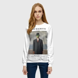 Женский свитшот 3D Рене Магритт - Сын человеческий - фото 2