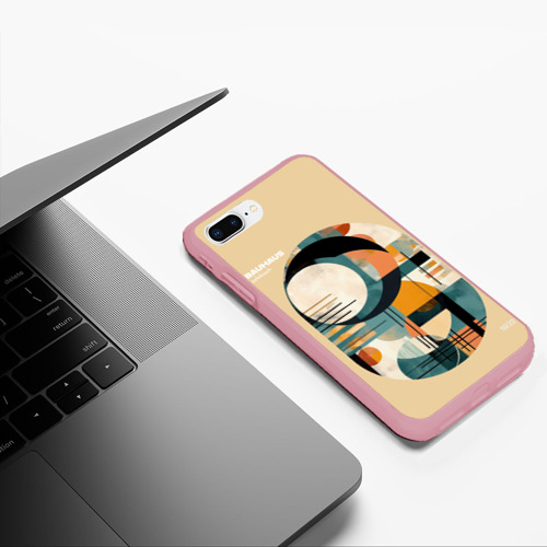 Чехол для iPhone 7Plus/8 Plus матовый Баухаус - Мысли ацтека, цвет баблгам - фото 5
