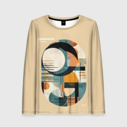 Женский лонгслив 3D Баухаус - Мысли ацтека