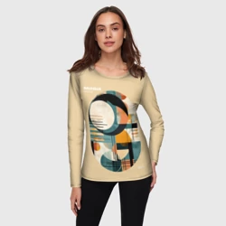 Женский лонгслив 3D Баухаус - Мысли ацтека - фото 2