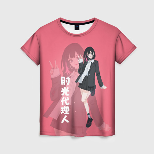 Женская футболка с принтом Ling Qiao, вид спереди №1
