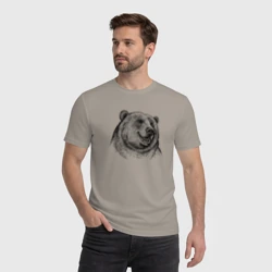 Мужская футболка хлопок Медведь улыбается - фото 2