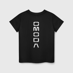 Детская футболка хлопок Omoda white big logo