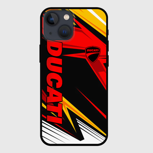 Чехол для iPhone 13 mini Ducati - red uniform