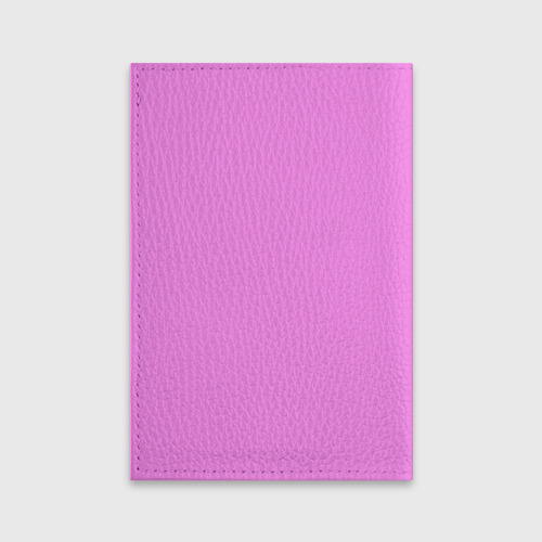Обложка для паспорта матовая кожа Единорог мультяшный розовый, цвет черный - фото 2