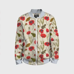 Детский бомбер 3D Маки и лягушки