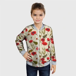 Детский бомбер 3D Маки и лягушки - фото 2