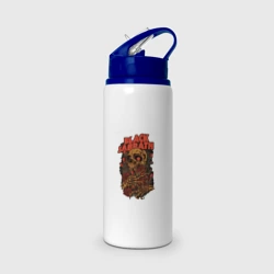 Бутылка для воды с трубочкой Черный саббат