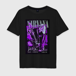 Мужская футболка хлопок Oversize Nirvana band