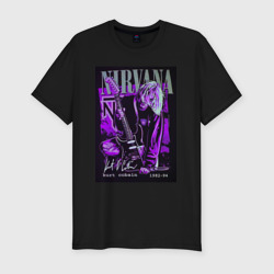 Мужская футболка хлопок Slim Nirvana band