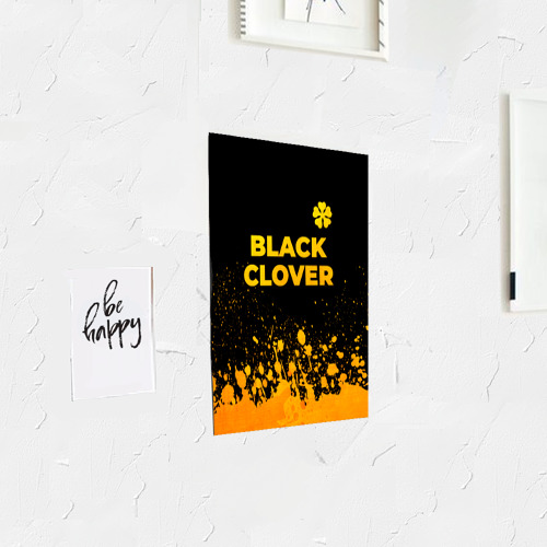 Постер Black Clover - gold gradient: символ сверху - фото 3