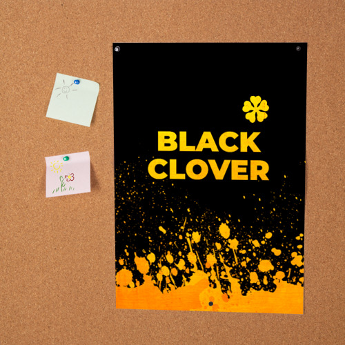 Постер Black Clover - gold gradient: символ сверху - фото 2