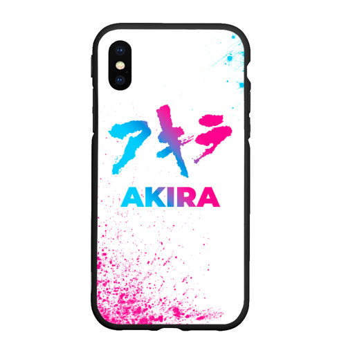 Чехол для iPhone XS Max матовый Akira neon gradient style