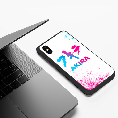 Чехол для iPhone XS Max матовый Akira neon gradient style - фото 5