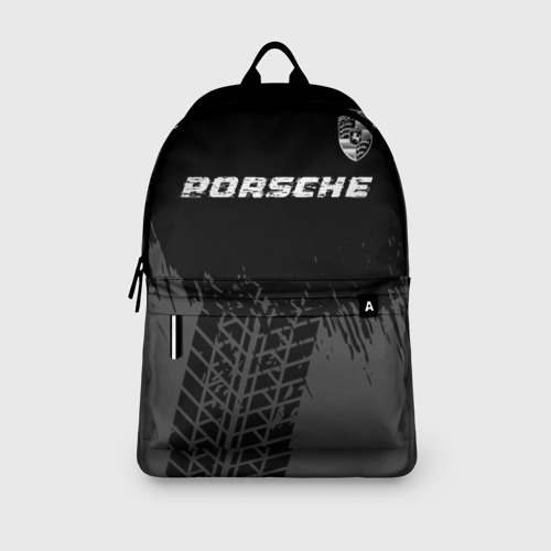 Рюкзак 3D Porsche Speed на темном фоне со следами шин: символ сверху - фото 4