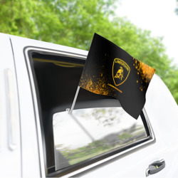 Флаг для автомобиля Lamborghini - gold gradient - фото 2