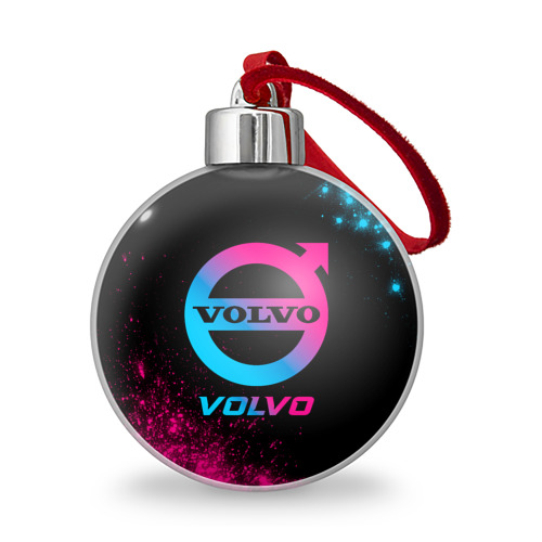 Ёлочный шар Volvo - neon gradient
