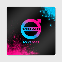 Магнит виниловый Квадрат Volvo - neon gradient