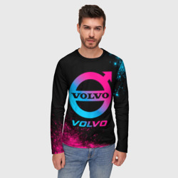 Мужской лонгслив 3D Volvo - neon gradient - фото 2